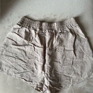 SHEIN High Waist Beige Shorts